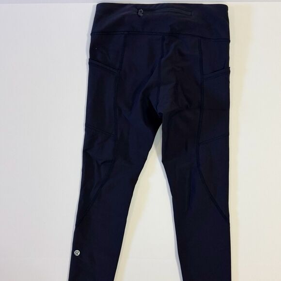 Lululemon Tight Stuff II 25" Leggings Navy Size 4 Yoga Running Womens - Picture 3 of 7